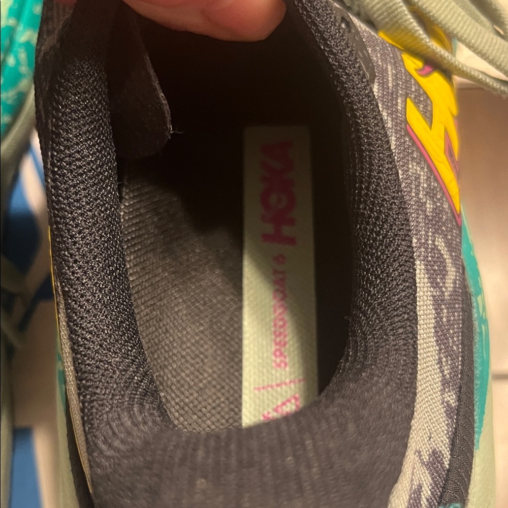 Brand new Hoka Black and Teal Trail Shoes - Picture 4 of 9